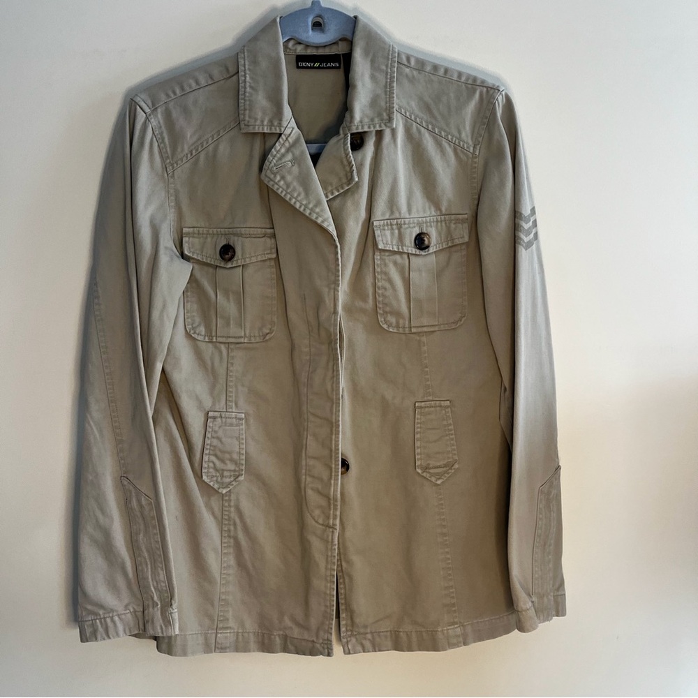 DKNY military style khaki jacket